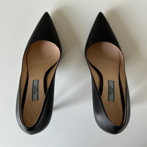 Prada Calzature Donna Capretto Nero Pump - Picture 4 of 12